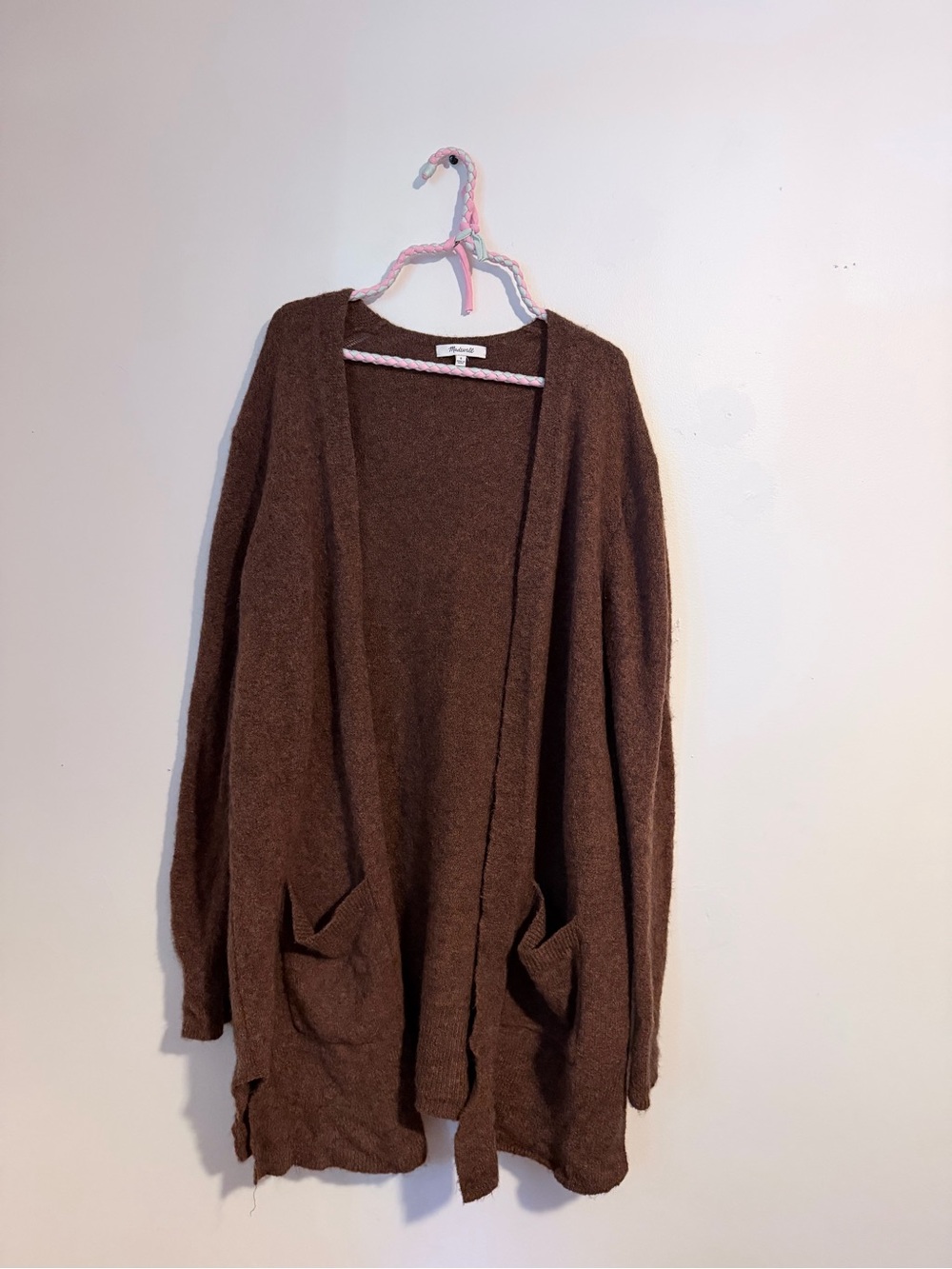 Cozy Open-Front Burnt Orange Women's Cardigan Sweater